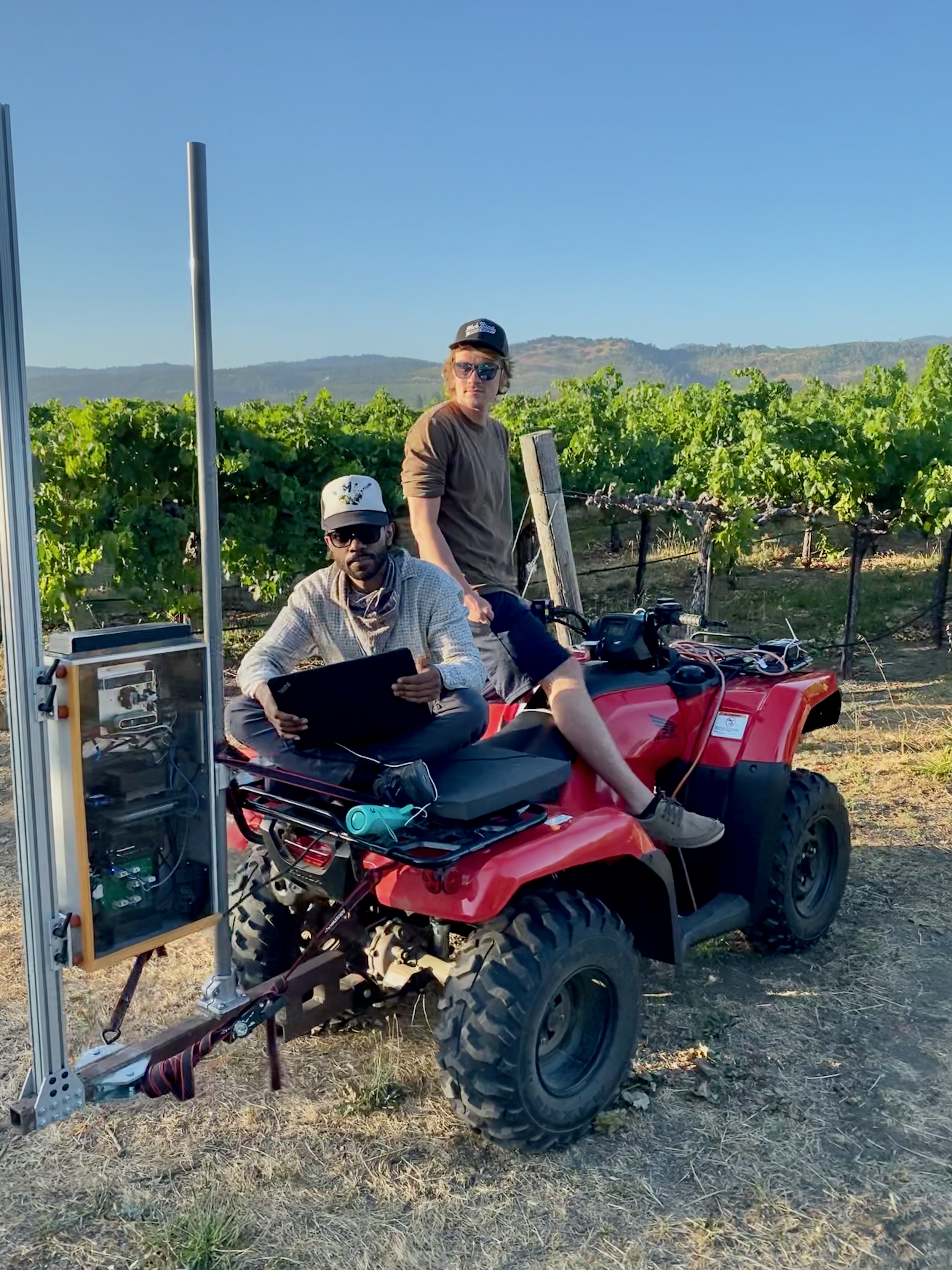 Aaron and steven with sensor system